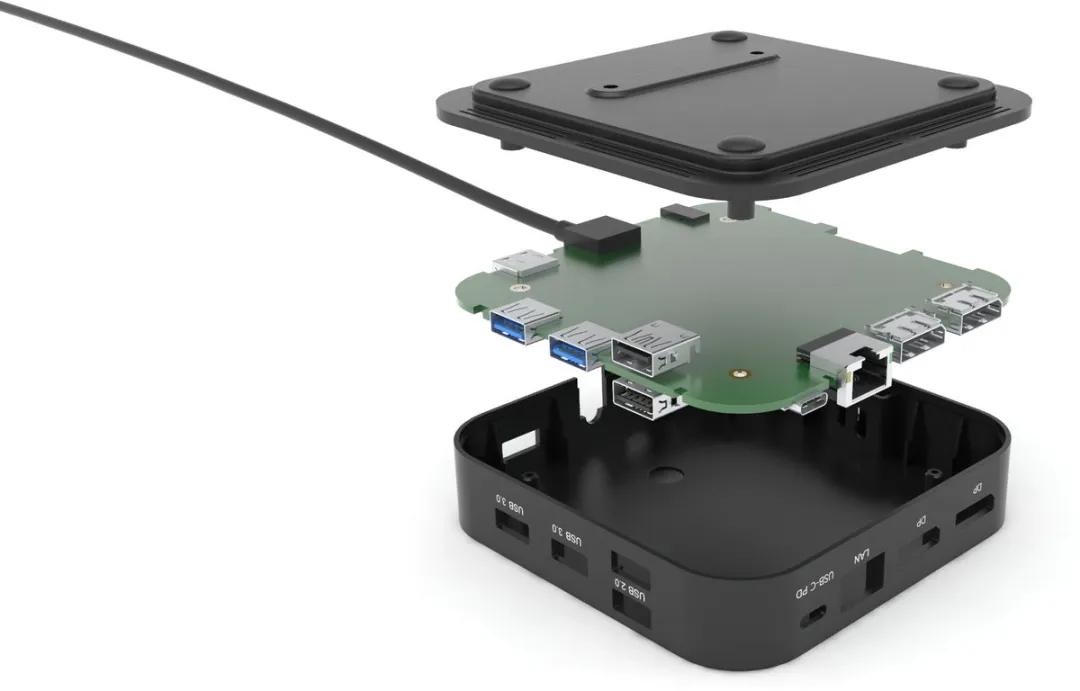 I-tec USB-C Dual Display Docking Station C31DUALDPDOCKPD100W - Grijs - afbeelding 6 van 6