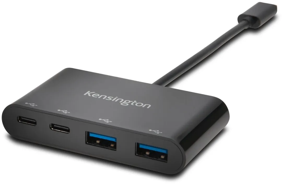 Kensington CH1000 K39124EU USB-C Hub - 4 Poorten - Zwart