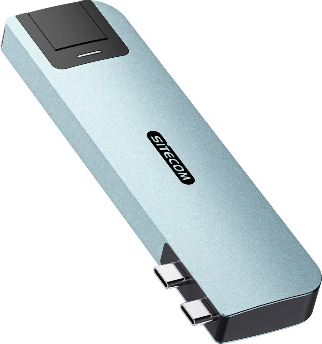 Sitecom AC-2005 Multiport Hub 100W 10Gbps - Lichtblauw