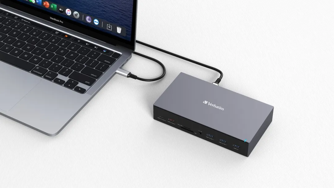 Verbatim CDS-17 USB-C Dockingstation - Grijs/Zwart