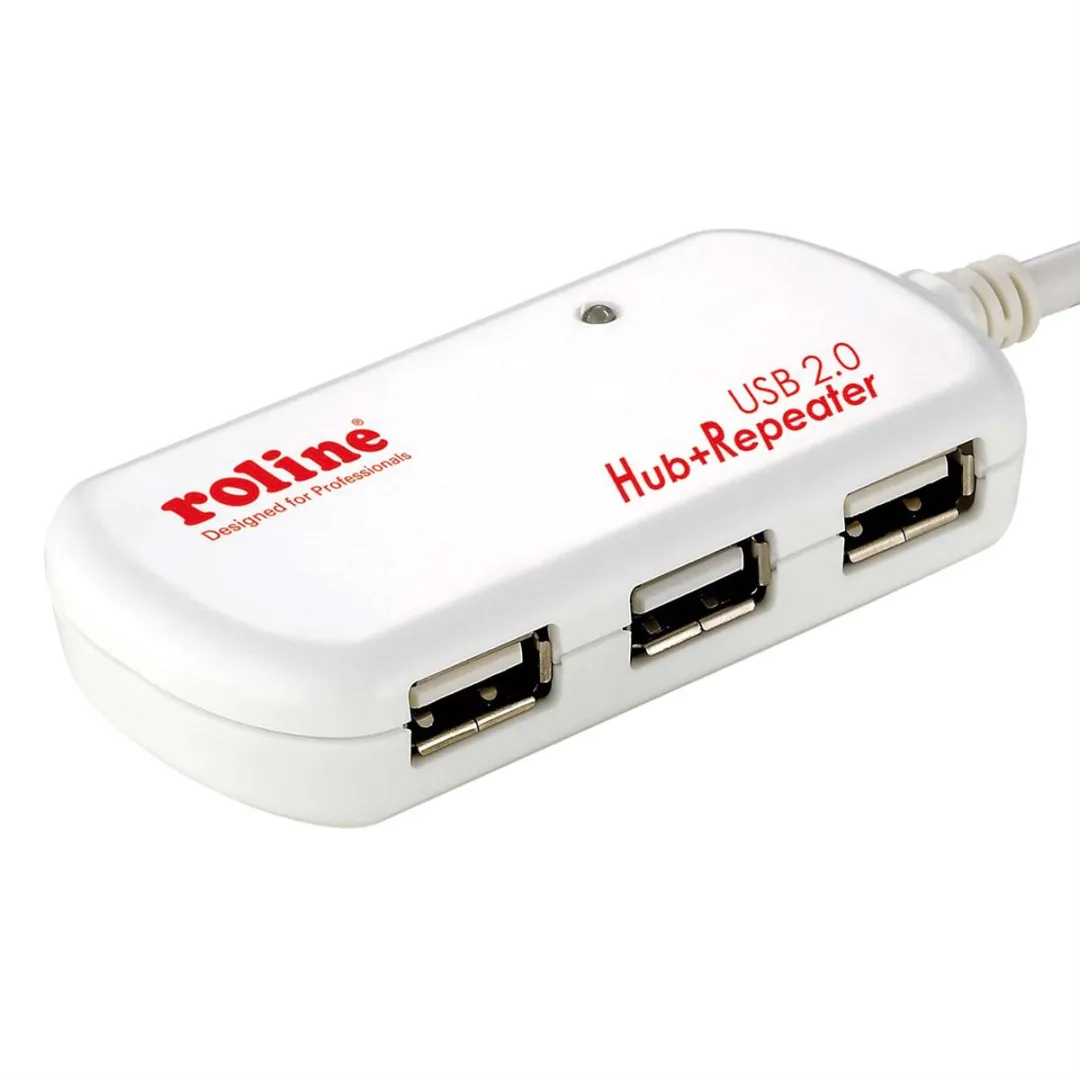 Roline USB 2.0 4-Poorts Hub 12m