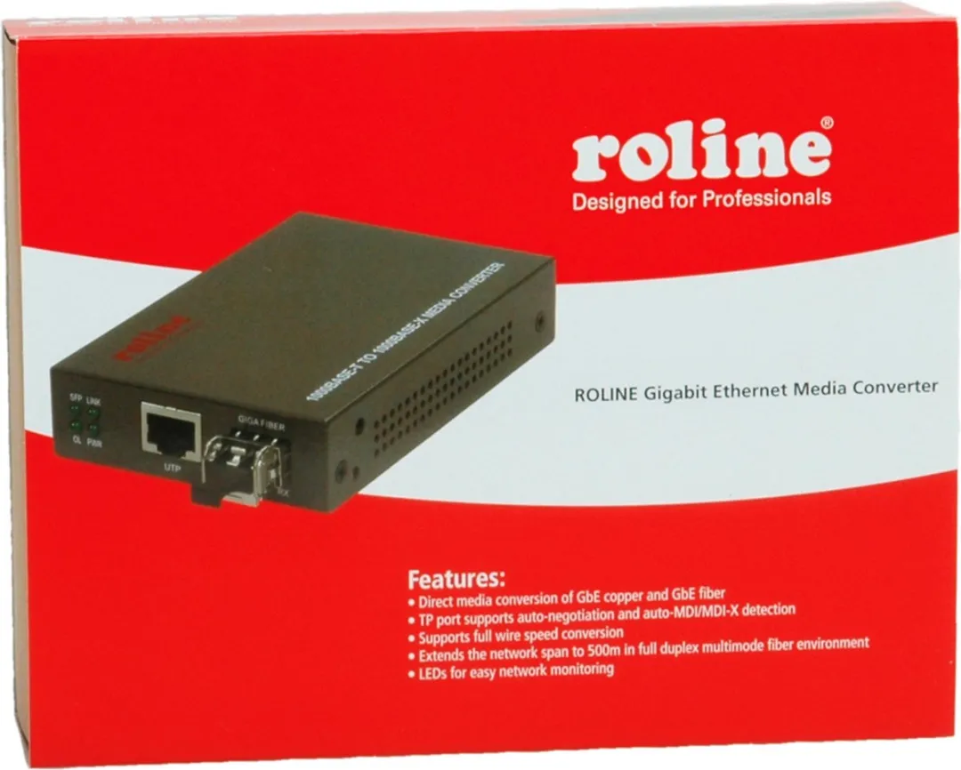 Roline Gigabit Converter RJ-45 - LC (mini GBIC) - afbeelding 5 van 6