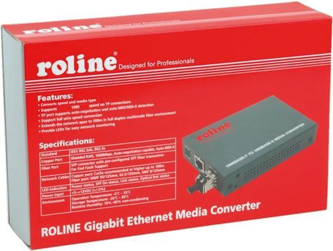 Roline Gigabit Converter RJ-45 - LC (mini GBIC) - afbeelding 2 van 6