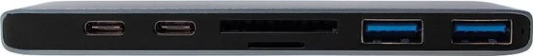 Logilink UA0302 USB-C Dockingstation - Zilver-zwart