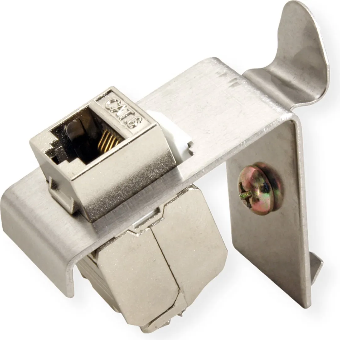 Roline DIN-rail Adapter 1x Keystone - Zilver - afbeelding 6 van 6