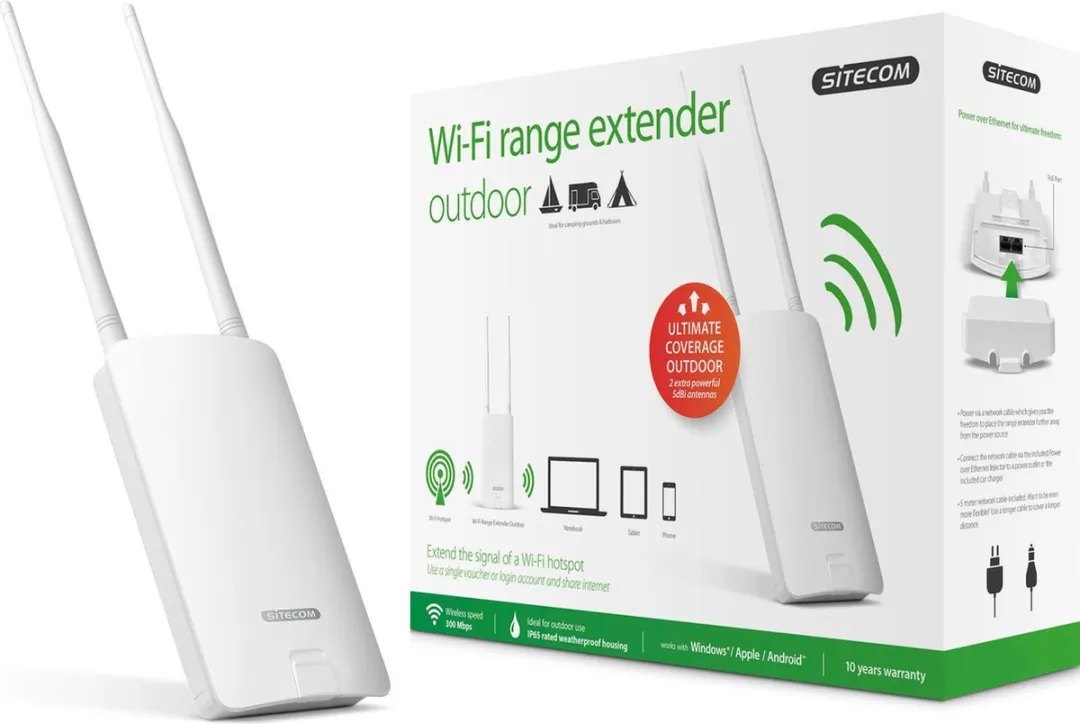 Sitecom WLX-2100 Outdoor Hotspot Repeater - 2x WiFi & 2x Ethernet - Wit - afbeelding 6 van 6