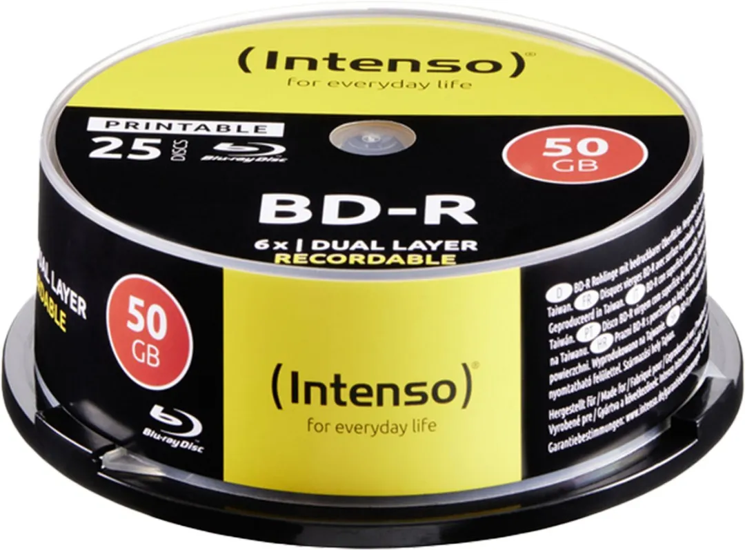 Intenso BD-R DL 50GB 25 Stuks