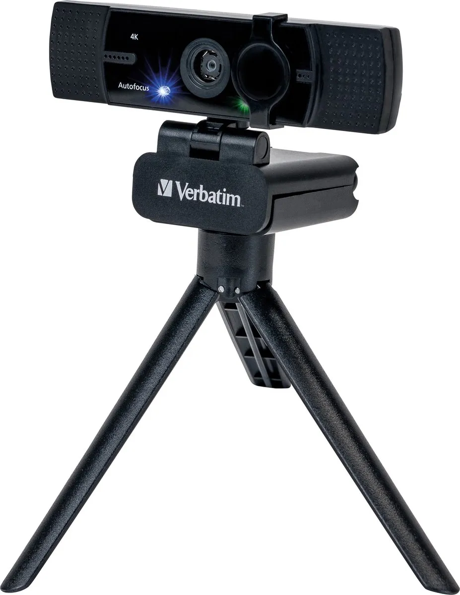 Verbatim 49580 Ultra HD 4K Webcam - Zwart
