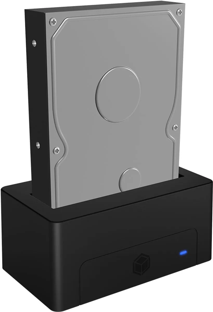 Icy Box IB-1121-U3 USB 3.2 Gen 1 Type-A - Zwart