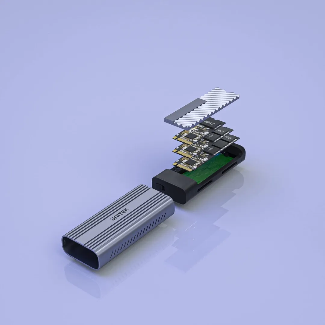 Unitek M.2 NVMe/SATA Behuizing 1TB - 10Gbps - afbeelding 2 van 6