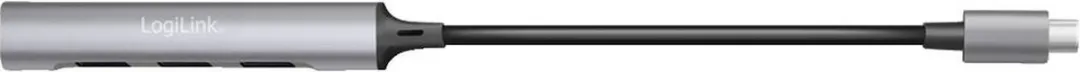 Logilink UA0392 USB 3.2 Hub 4 Poorten - Aluminiumgrijs