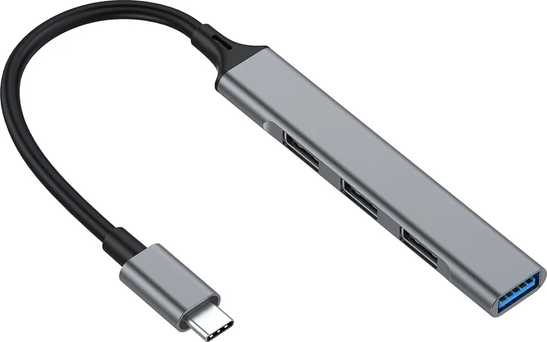 Equip 128961 USB-hub 4 Poorten USB-A 3.1 - Zwart/Grijs