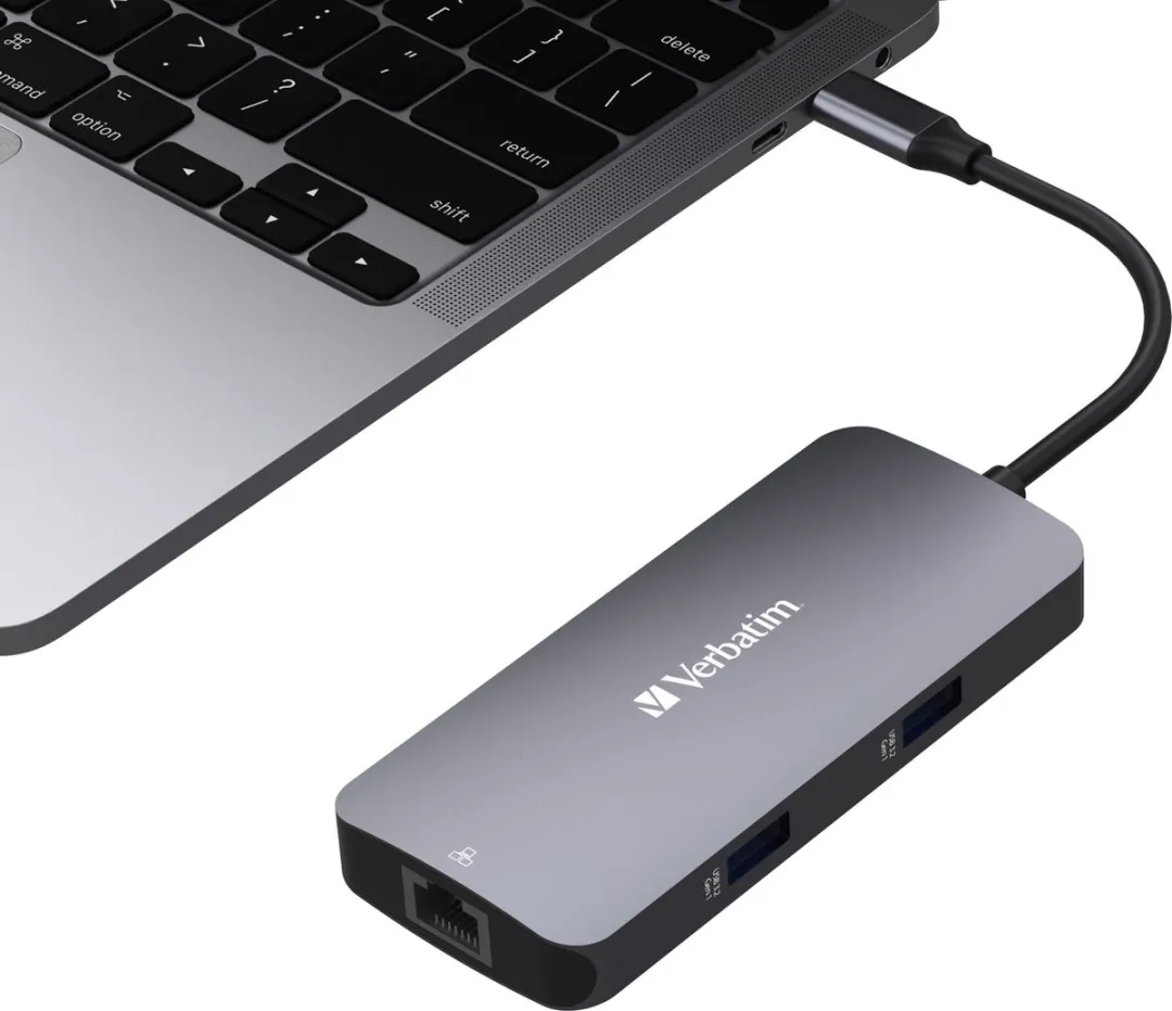 Verbatim CMH-0523942321507 USB-C Hub - Grijs