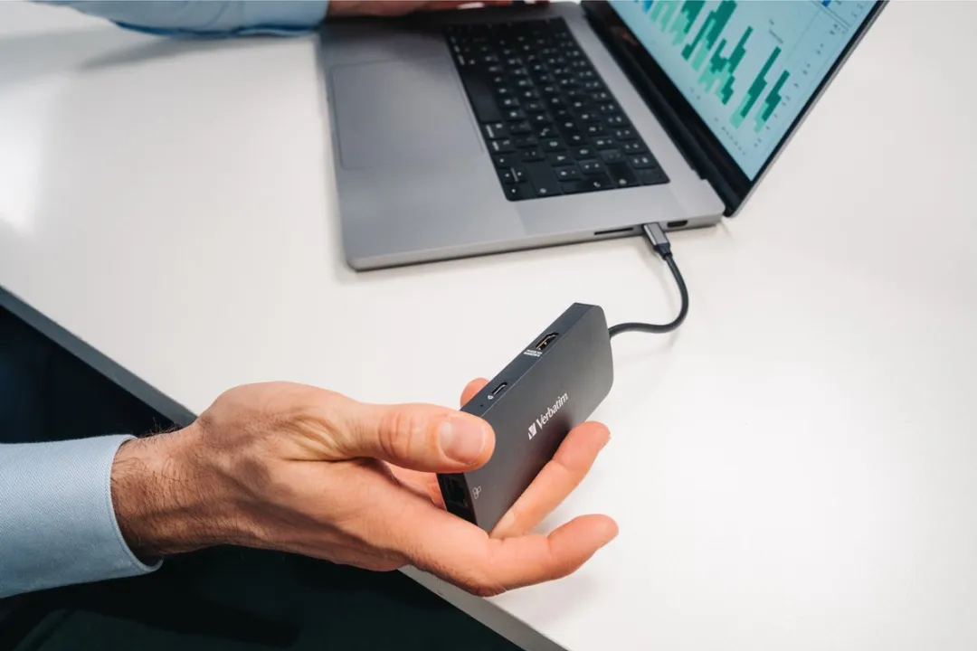 Verbatim CMH-0523942321507 USB-C Hub - Grijs - afbeelding 6 van 6