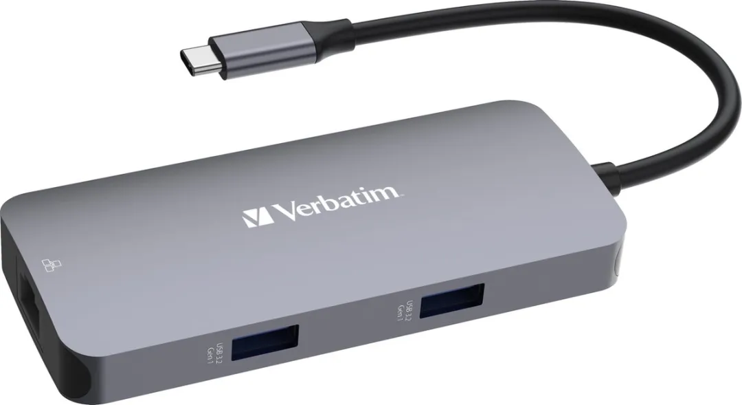Verbatim CMH-0523942321507 USB-C Hub - Grijs