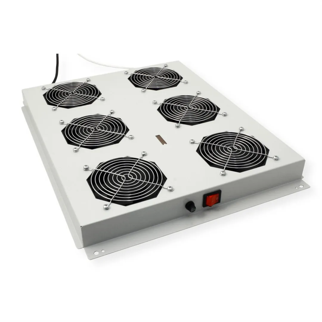 Roline 19-inch Dakventilatorunit 6 Ventilatoren - Grijs - afbeelding 4 van 6