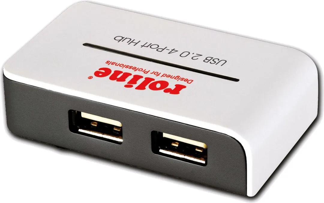 Roline USB 2.0 Hub 4 Poorten - Wit - afbeelding 5 van 6