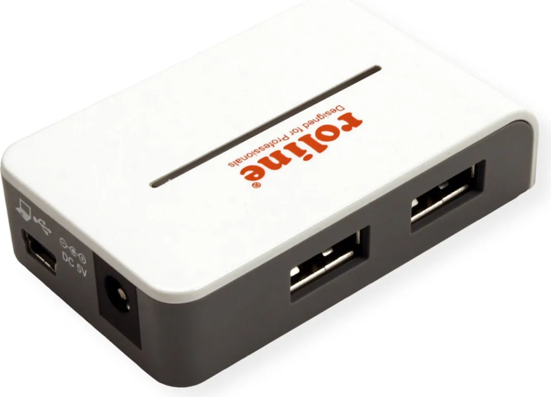 Roline USB 2.0 Hub 4 Poorten - Wit - afbeelding 2 van 6
