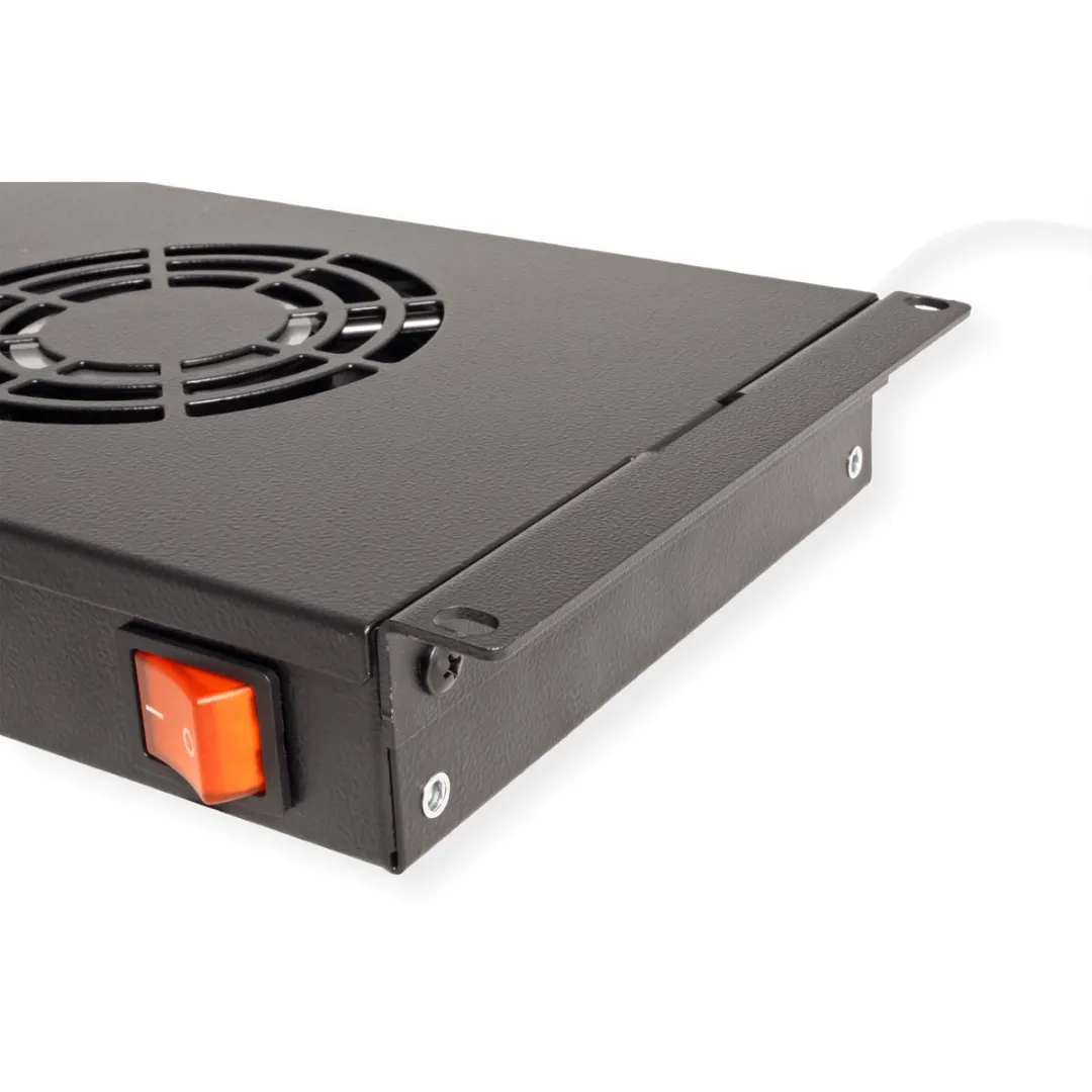 Roline 19-inch Ventilatorunit 2 Ventilatoren - Zwart - afbeelding 4 van 6