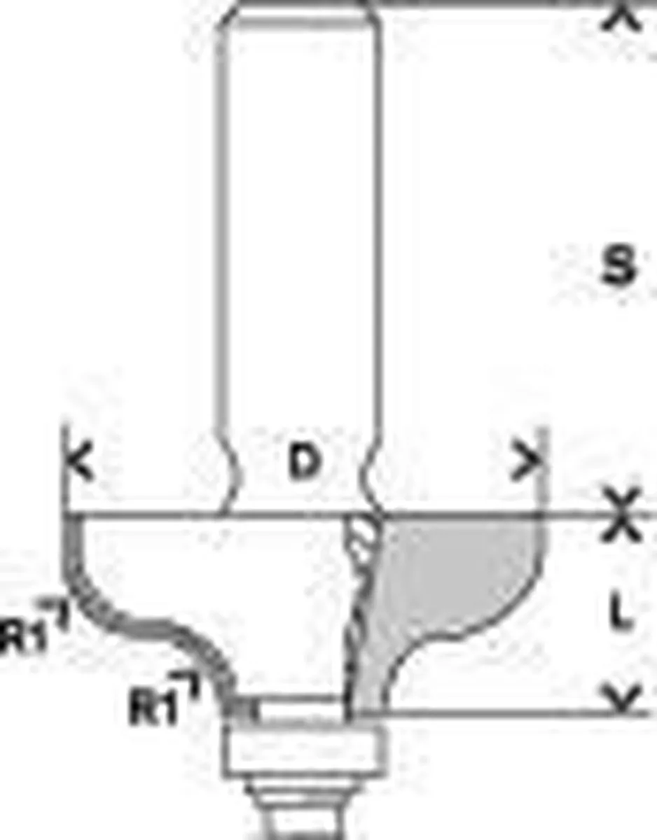 Bosch Profielfrees HM 12,5x16mm 8mm