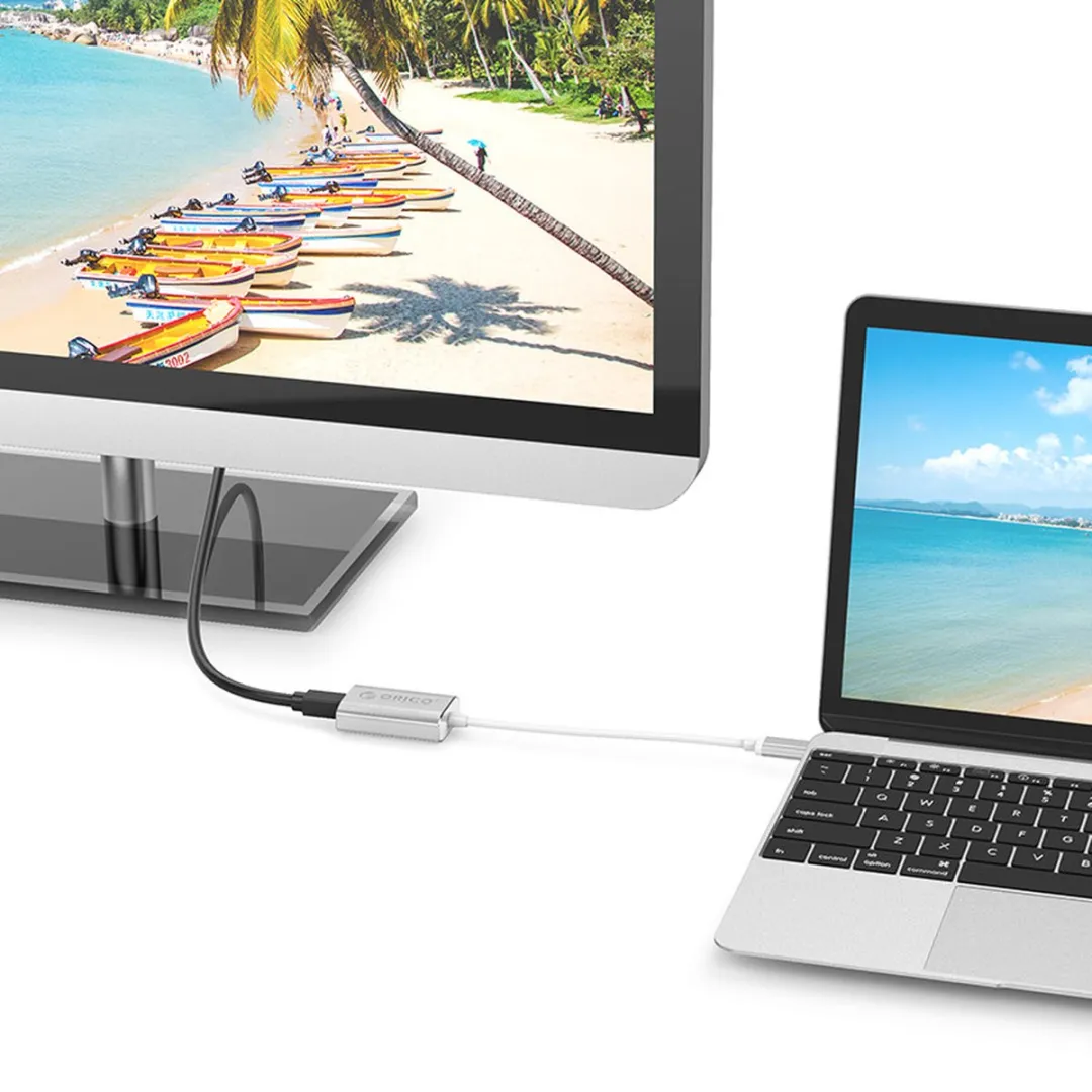 ORICO ORI-XC-104-SV USB-C naar Mini DisplayPort Adapter 4K@60Hz - Zilver
