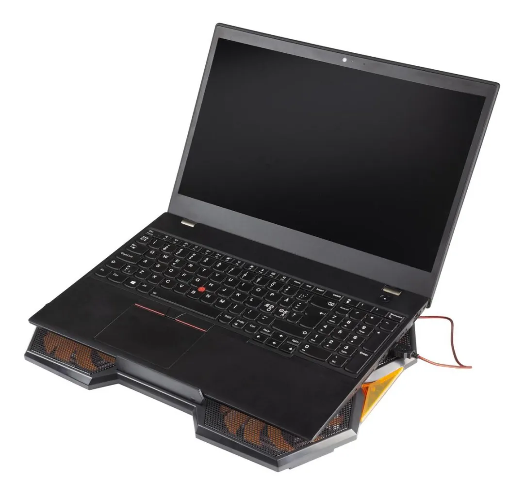 Deltaco GAM-072 Laptopkoeler 5 Ventilatoren - tot 17,3 inch - Zwart/Oranje