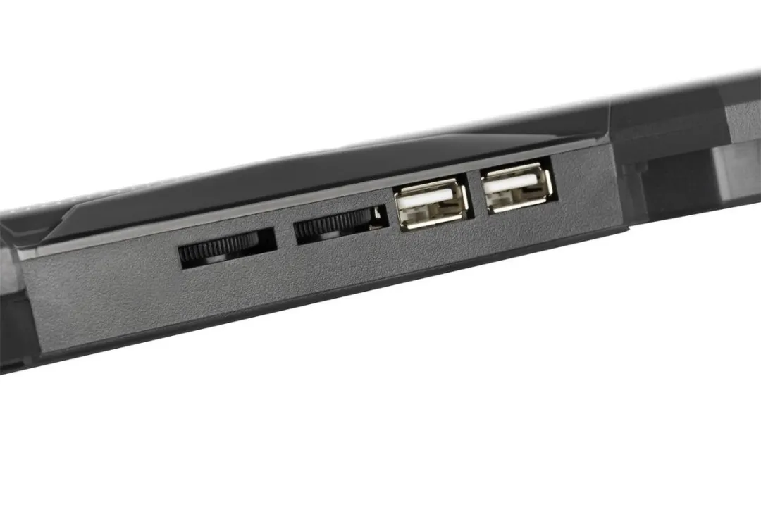 Deltaco GAM-072 Laptopkoeler 5 Ventilatoren - tot 17,3 inch - Zwart/Oranje