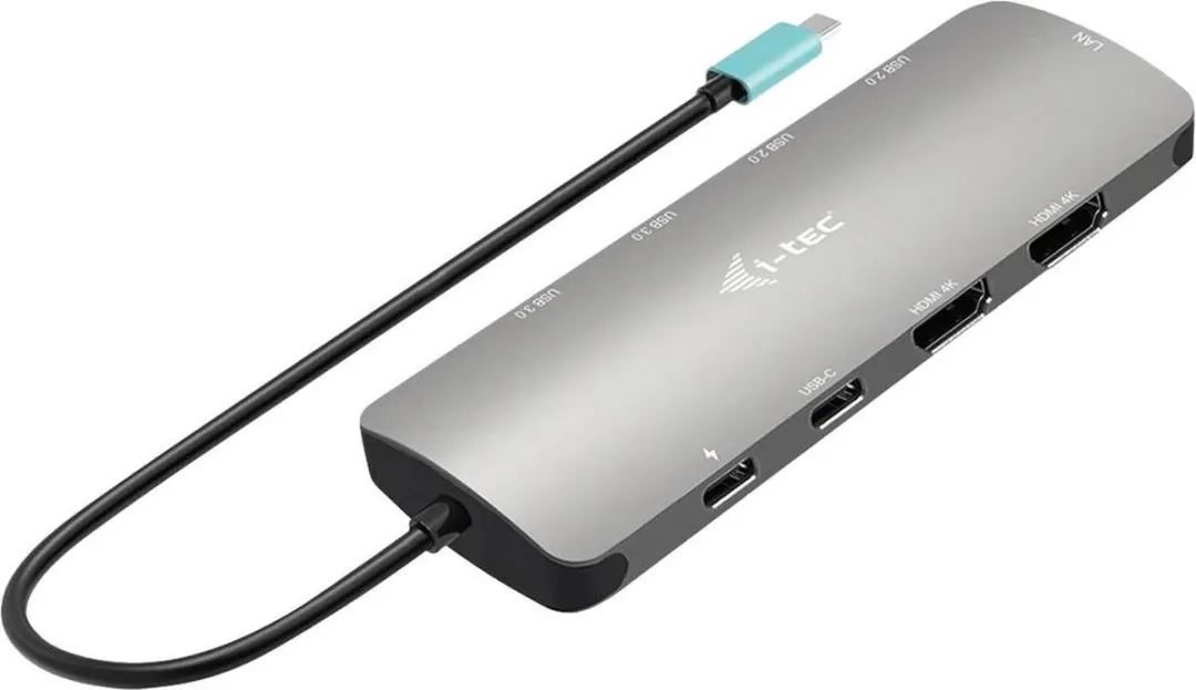 I-tec USB-C Metal Nano C31NANOHDM2DOCPD Docking Station 100W - Zilver