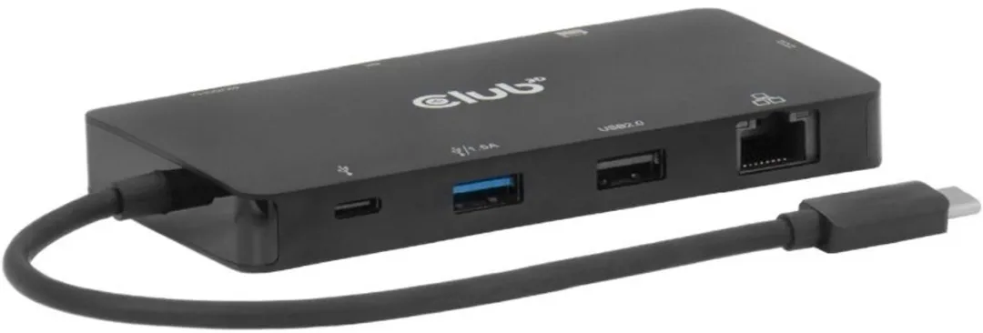 Club3D CSV-2552 USB-C Hub - 1x HDMI, 4x USB, 100W - Zwart - afbeelding 6 van 6