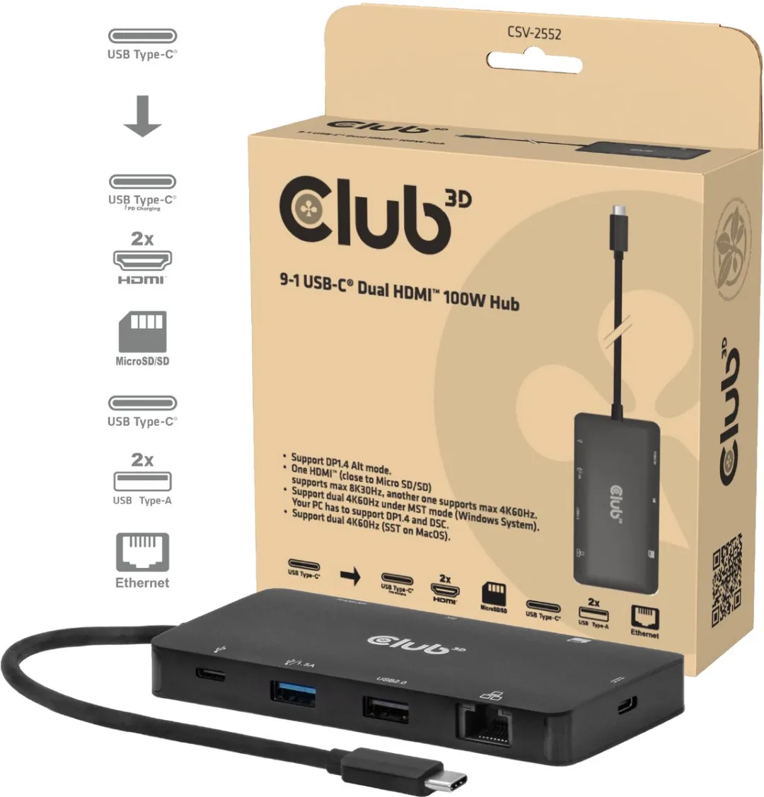 Club3D CSV-2552 USB-C Hub