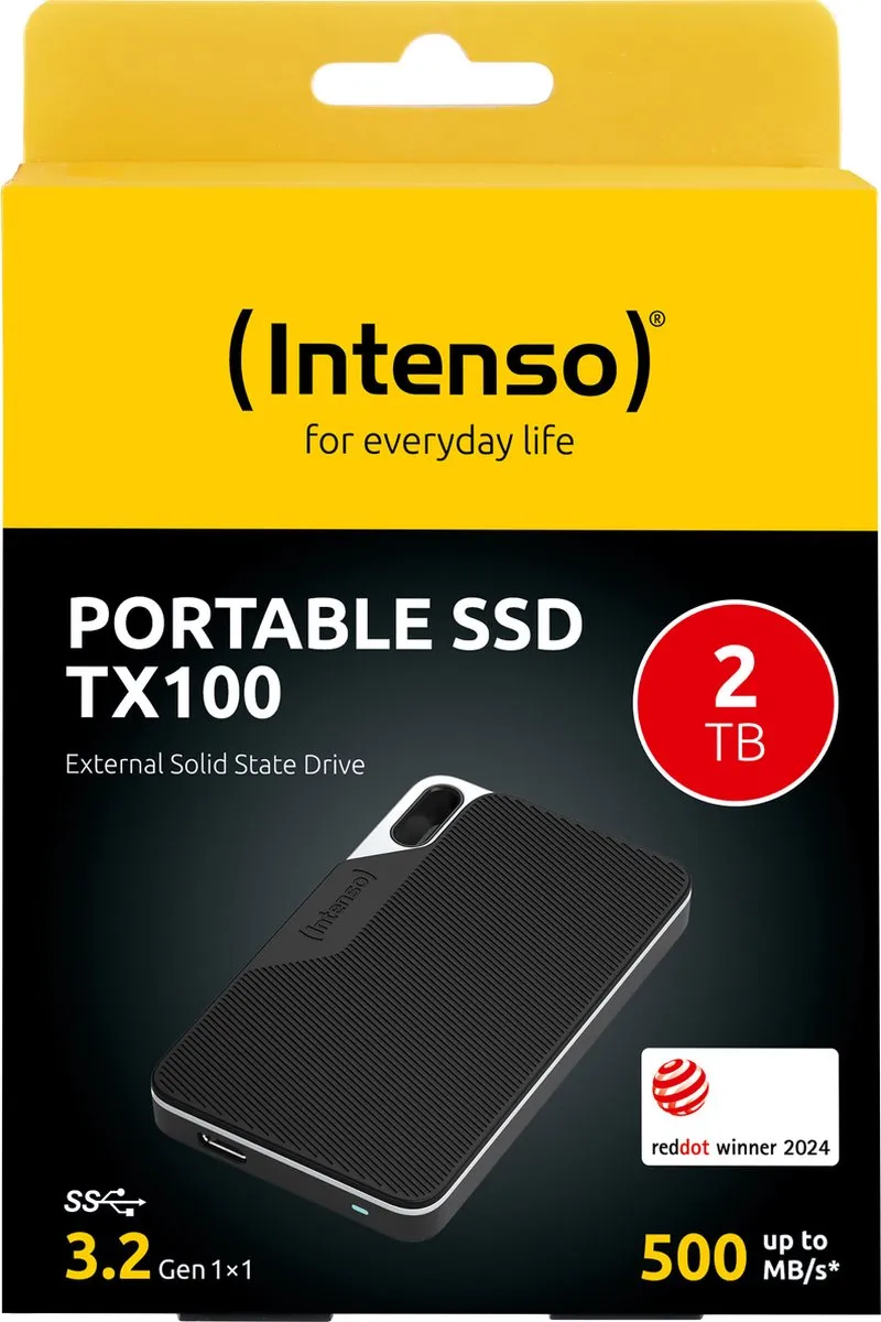 Intenso TX100 External SSD 2TB - Zwart - afbeelding 6 van 6