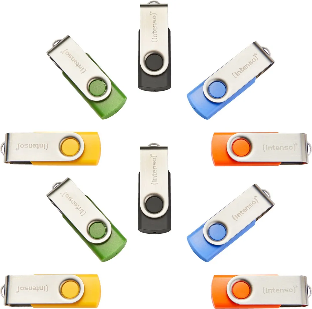 Intenso Basic Line USB Stick 8GB - Multipack 10 Stuks (3503561) - afbeelding 2 van 6