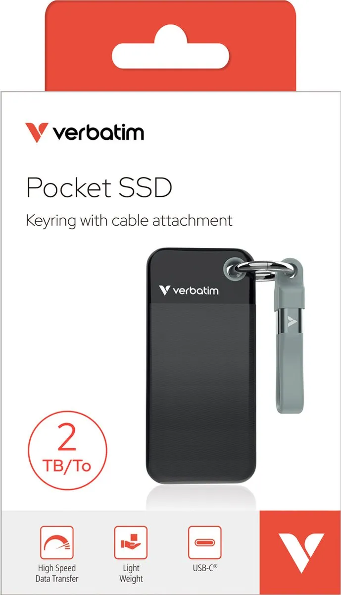 Verbatim Pocket SSD 023942321941 2TB - Blauw