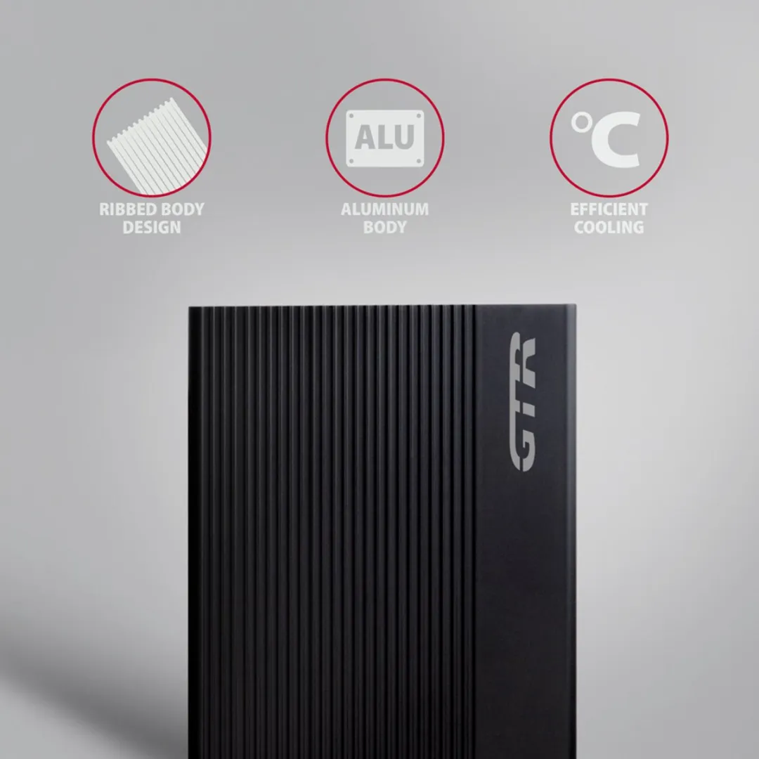 Axagon EE35-GTR USB-C Externe Behuizing 5Gbps - 3.5" SATA Zwart