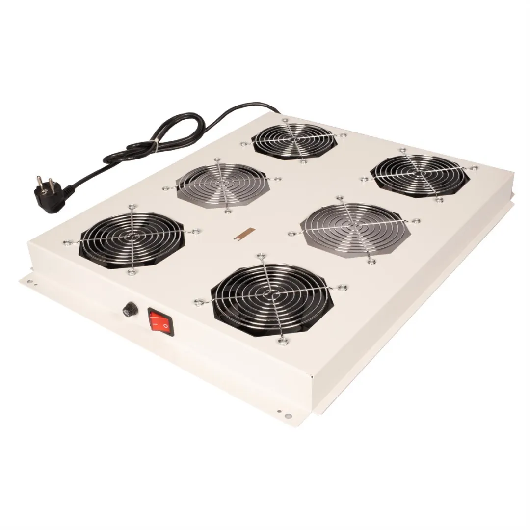 Roline 19-inch Dakventilatorunit 4 Ventilatoren - Grijs - afbeelding 2 van 3