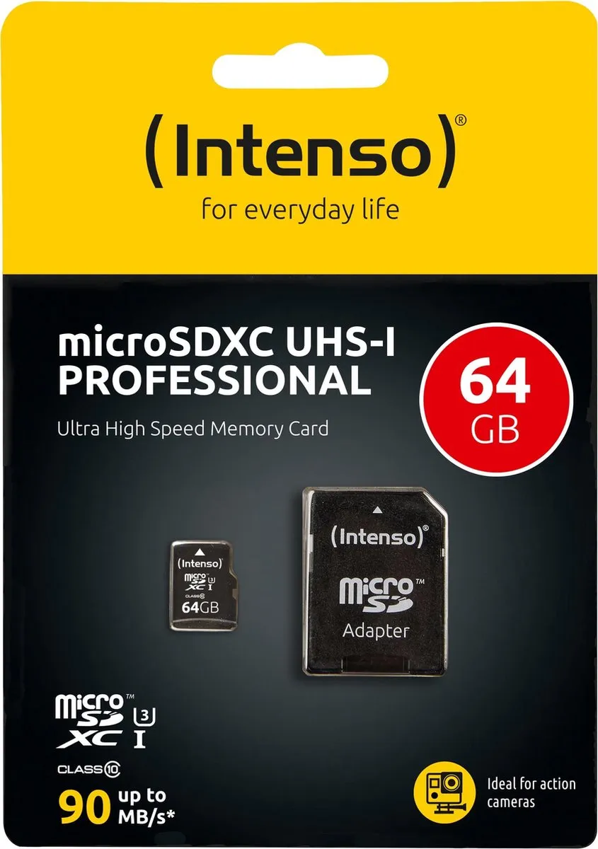 Intenso SD Micro SDHC UHS-I 64GB - 3433490