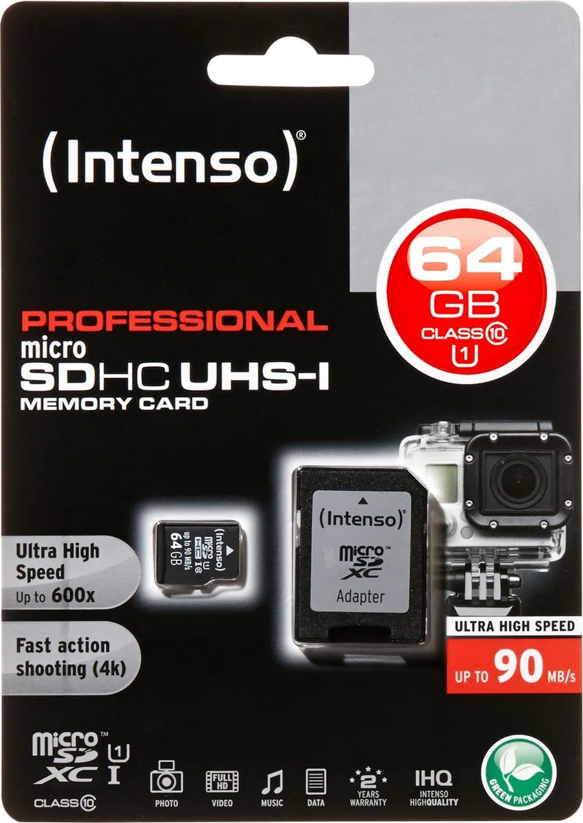 Intenso SD Micro SDHC UHS-I 64GB - 3433490 - afbeelding 6 van 6
