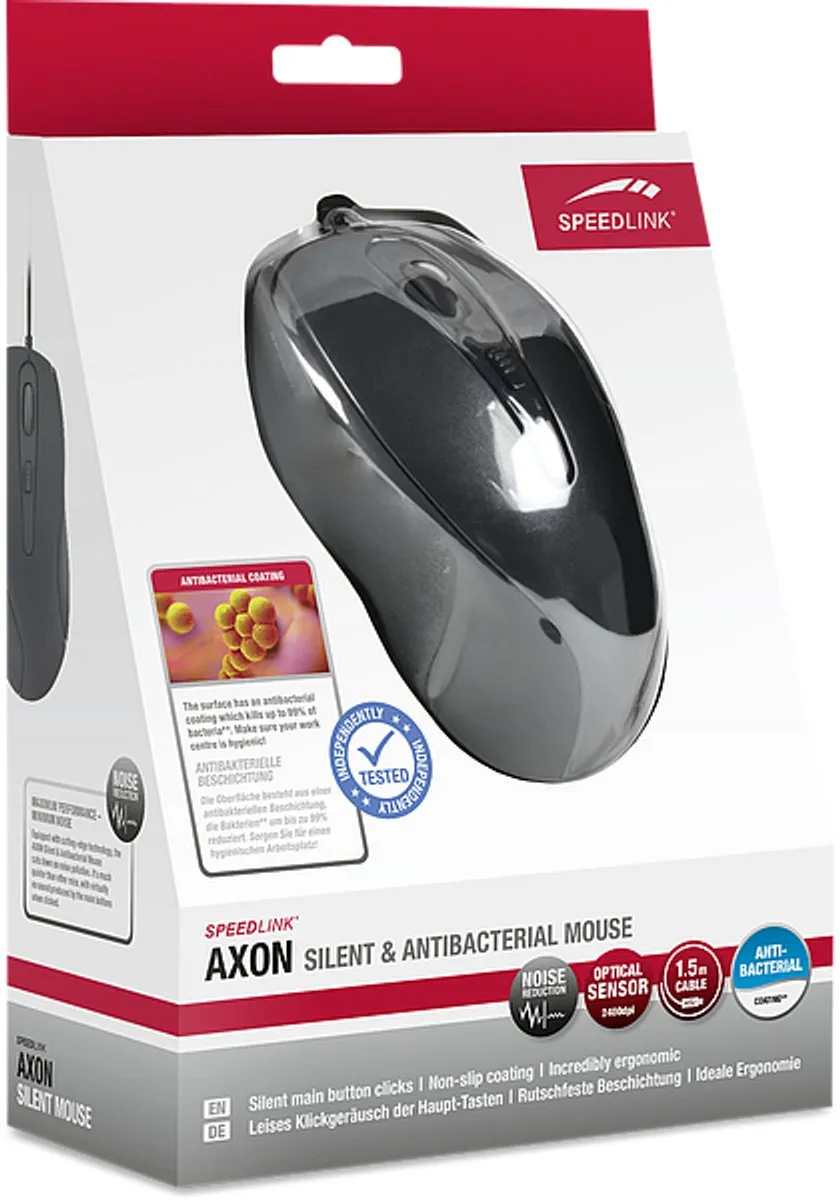 Speedlink AXON Muis Ergonomisch 2.400 DPI - Zwart