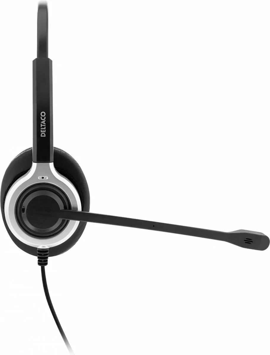 Deltaco DELO-0652 USB Headset - Zwart