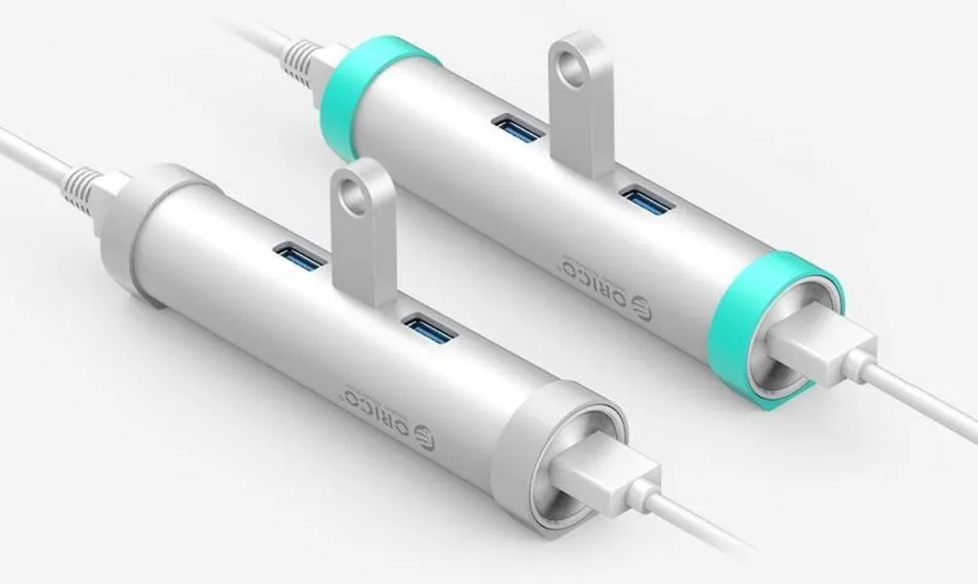 ORICO ORI-ARH3L-U3 USB3.0 Hub - 3x USB-A, 1x Ethernet 10/100/1000Mbps - Zilver