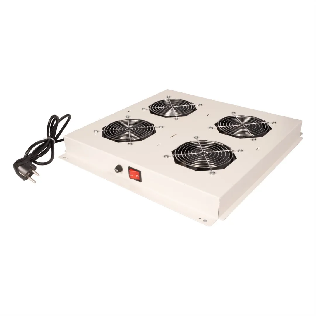 Roline 19-inch Dakventilatorunit 4 Ventilatoren - Grijs - afbeelding 2 van 3