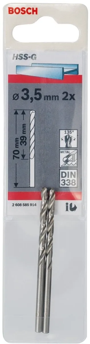 Bosch Metaalboren HSS-G 3,5mm