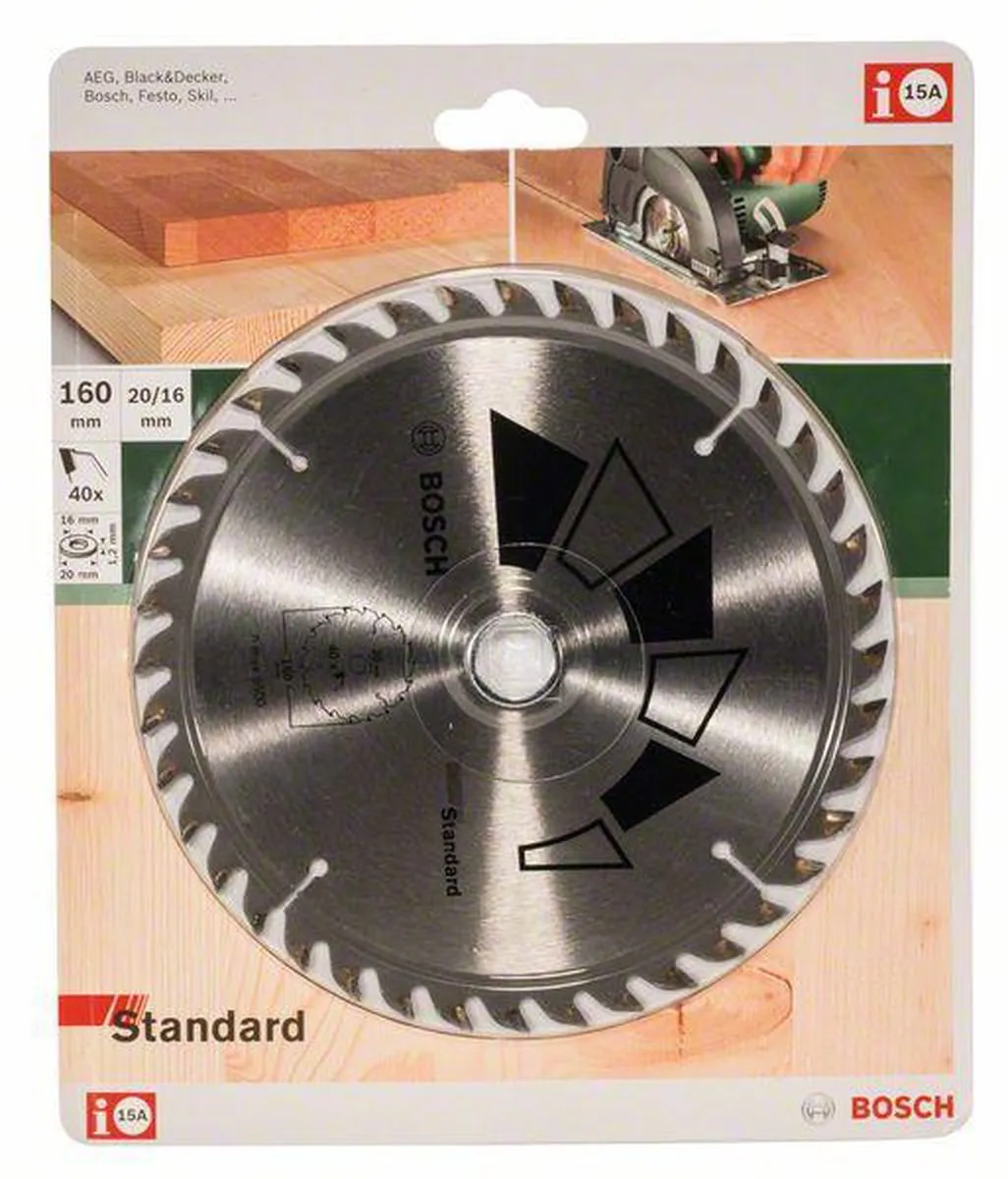 Bosch Professional Cirkelzaagblad Standard 160mm - 40 Tanden