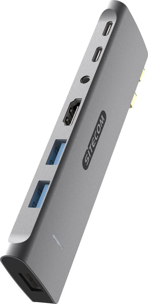 Sitecom AC-1003 Multiport Hub 7-in-2 - 2x Thunderbolt 4 USB-C, HDMI