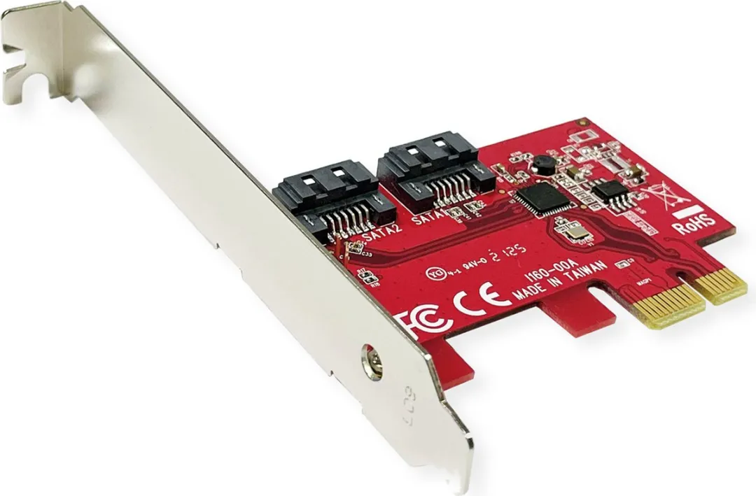 Roline 15062148 PCIe x1 SATA III Host Adapter - 2 Poorten