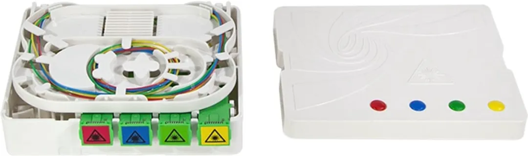 Logilink FTTH FB4SC50 Aansluitbox - 4x SC/APC - 50m Kabel - Wit