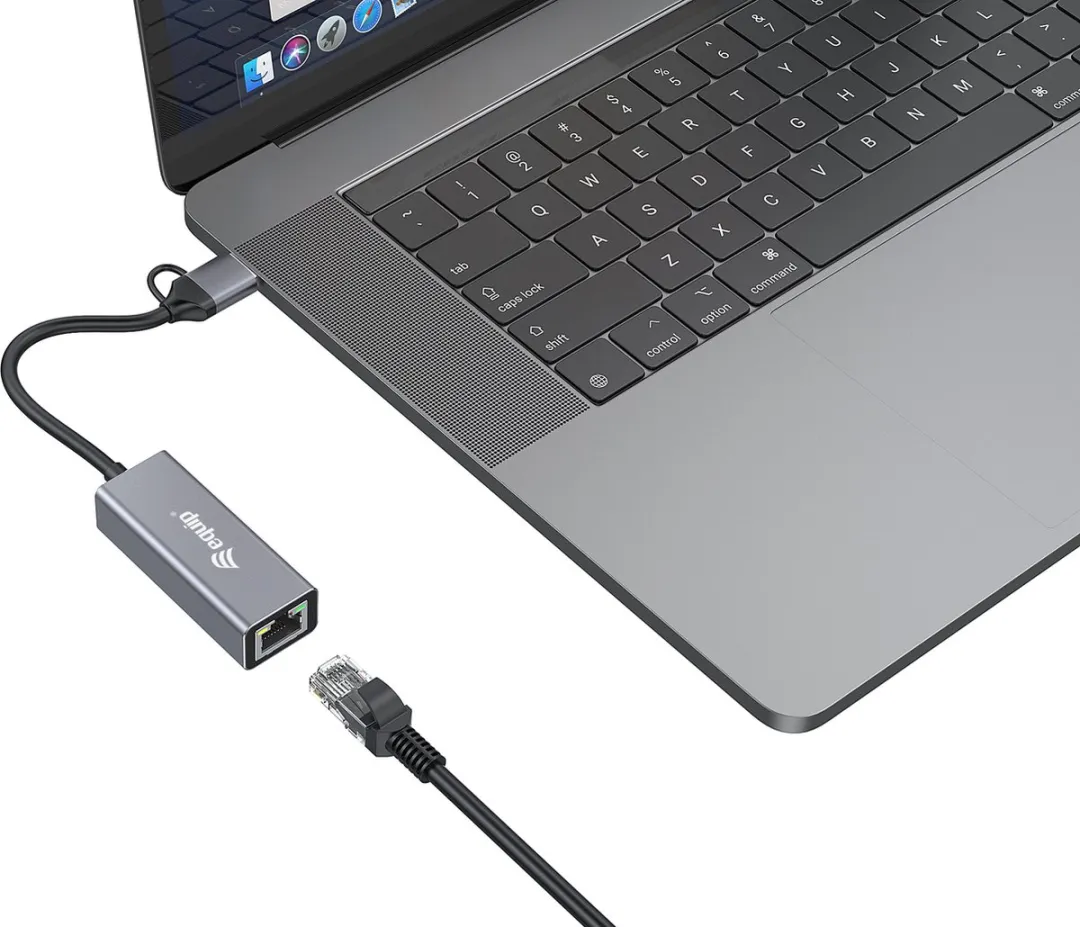 Equip 133495 USB-C naar 2,5 Gigabit Ethernet Adapter - 4 Poorten - Grijs