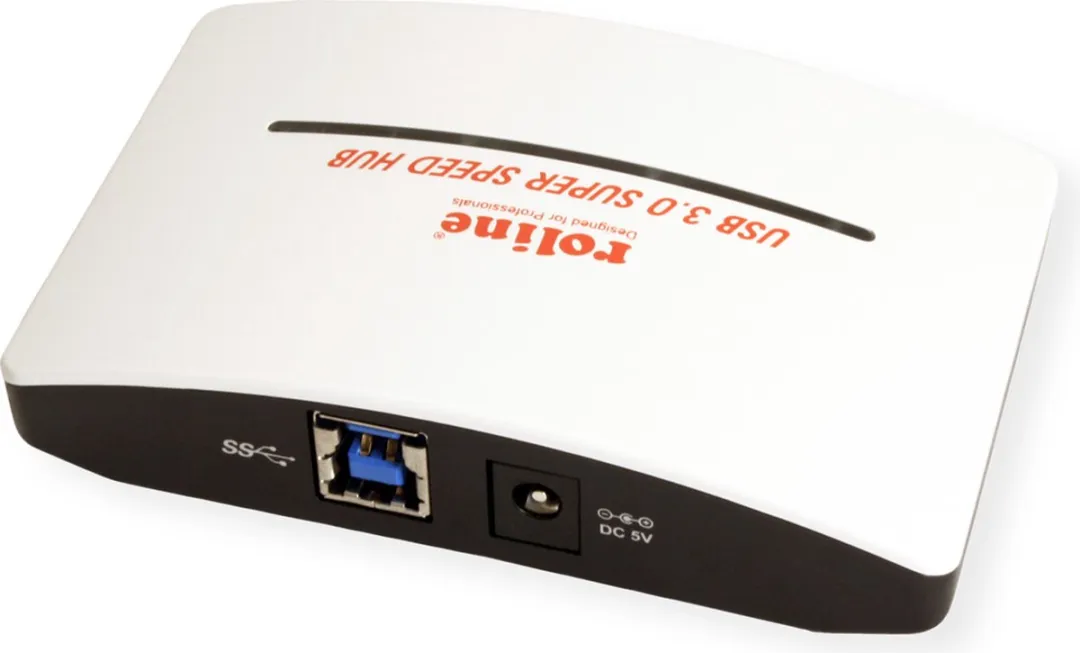 Roline USB 3.2 Gen 1 Hub 4 Poorten - Zwart/Wit - afbeelding 6 van 6