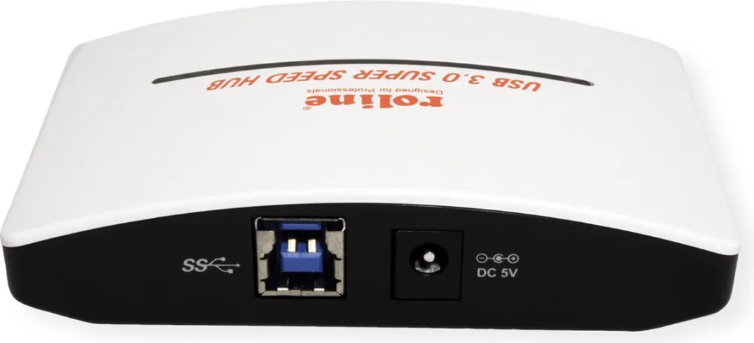 Roline USB 3.2 Gen 1 Hub 4 Poorten - Zwart/Wit - afbeelding 4 van 6