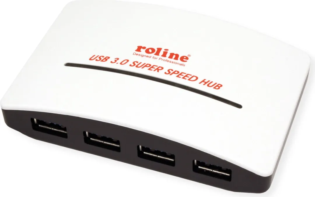 Roline USB 3.2 Gen 1 Hub 4 Poorten - Zwart/Wit - afbeelding 3 van 6